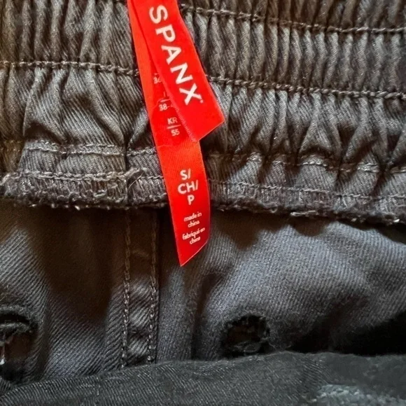 Spanx Stretch Twill Cargo Jogger Sz small grey black - Picture 5 of 7